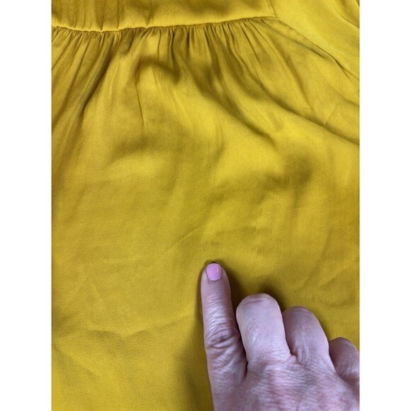 Intimately Free People Want Your Love Slip Dress Yellow Gold Small Mustard Mini - Picture 11 of 13